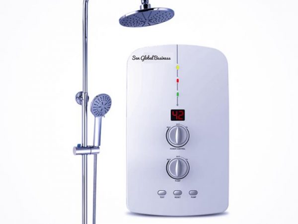 Partagez ce produit    Chauffe-eau Électrique Instantané 5500W Pour Douche Cuisine et Machine a Laver Protection Anti-Electrocution Incluse