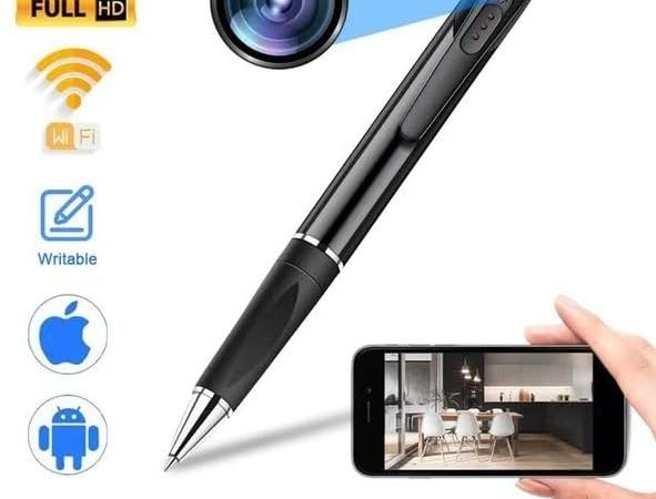 Stylo Caméra Espion Full HD 1080P - WiFi - Vision en Direct Smartphone - Ultra Discret