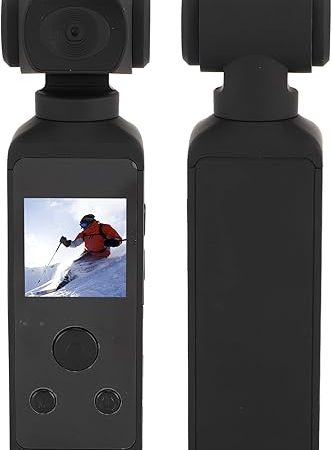Caméra de Poche 4K HD, Grand Angle Rotatif à 270°, Caméra sous-Marine de 30 M avec Carte Mémoire 64 Go, Microphone intégré, Caméra DV Portable
